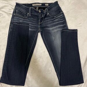 BKE dark wash skinny jeans size 23L